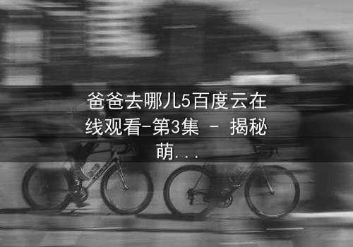 爸爸去哪儿5百度云在线观看-第3集 - 揭秘萌娃与老爸的温情冒险