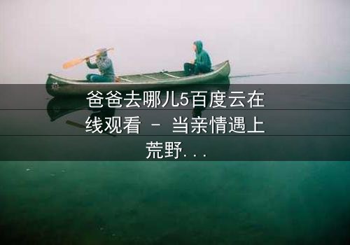 爸爸去哪儿5百度云在线观看 - 当亲情遇上荒野,孩子们如何逆袭?